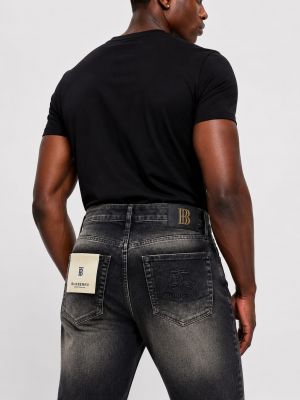 Burberr y Green Shade Straight Fit Premium Imported Stretchable Lycra Fabric Denim with Embroidered Logo 3947