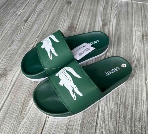 Lacost.e Croco Slide Green White