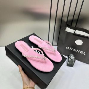 Chanell Pearl Flats Pink On Sale With Original Box Packing