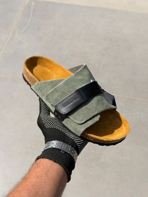 Birkenstock kyoto olive suede