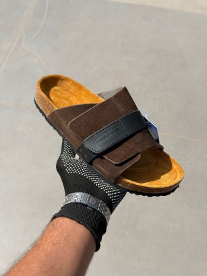 Birkenstock kyoto brown suede