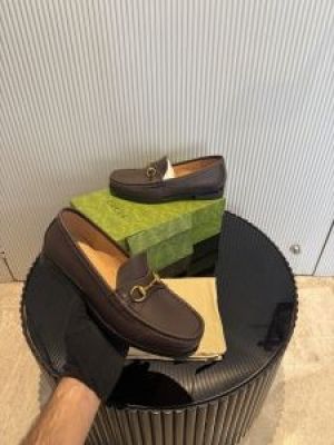 Guccci Mens Premium Brown Loafer Store Article