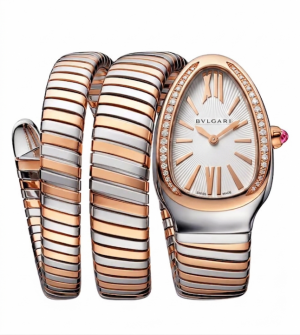 Bvlgari Serpenti Tubogas Twotone Rose Gold White