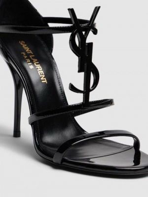 Saint Laurent ysl cassandre heels all black fix(437)