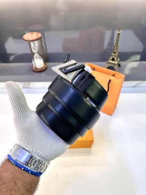 Loui_s Black Golden Reversible Belt Fa 787