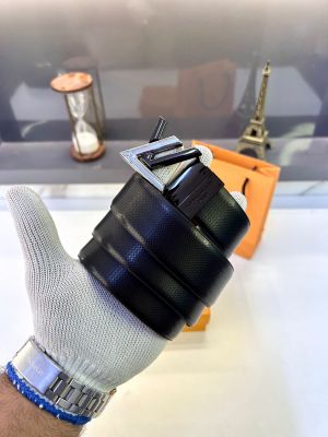 Loui_s Vuittion Silver Glossy Reversible Belt Fa 788