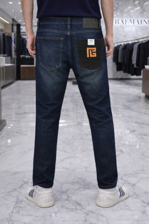 Balmai n Paris Imported Dark Blue Super Premium Denim Jeans F2894-B7