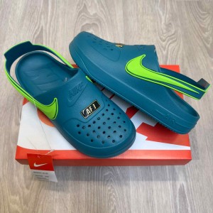 Nik.e Airforce 1 Swoosh Teal Clogs