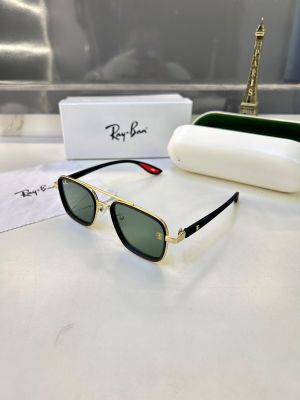 Rayba_n Gold Black Sunglass Fa 1015