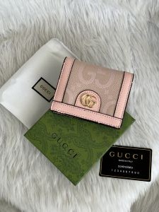 Guccii 05 Pink Wallet With Original Box & DustCover Premium Quality