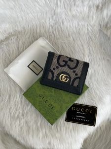 Guccii 01 Blue Mono Wallet With Original Box & DustCover Premium Quality