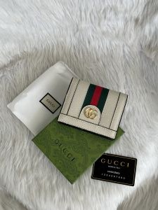 Guccii 06 White Wallet With Original Box & DustCover Premium Quality