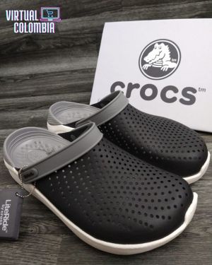 Croc_ss Lite Ride Black White 441