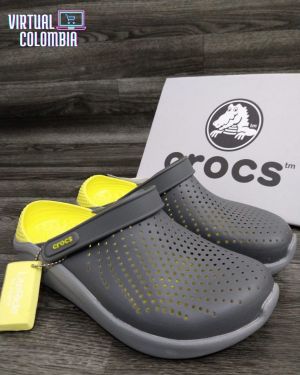 Croc_ss Lite Ride Grey Yellow 443