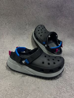 Croccs Classic Hiker Clogs black blue