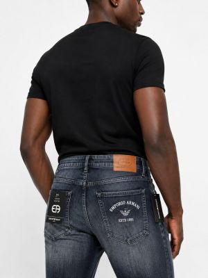 Emporio Blue Shade Straight Fit Premium Imported Stretchable Lycra Fabric Denim with Embroidered Logo 4205