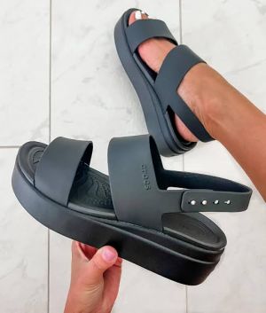 WMN s Crocccs Brooklyn Slingback Low Wedge Sandals For Her