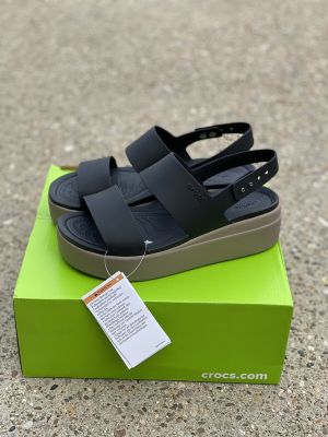 wmns Crocccss brooklyn slingback low wedge sandals for her