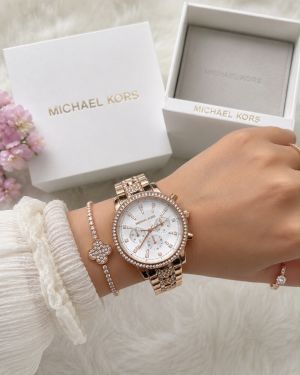 Michael KorsBradshaw Diamond Rosegold White
