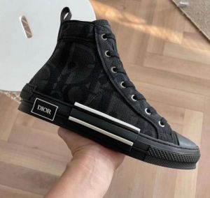 DIOOR_B23_high_top_sneaker_black-maxi_oblique_jacquard_surplus_UA_quality_store_official_With_Carry_Bag_And_Accessories_ONLY_FIX