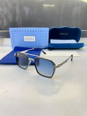 Gucc_i Silver Black Sunglass Fa 1040