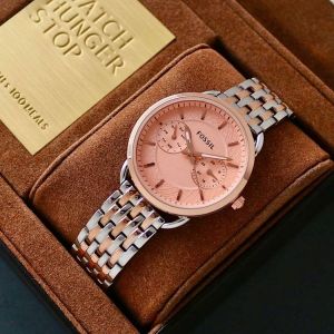 Fossiil Tailor Rosegold Twotone