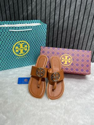 Torry Burch Thong Brown With OriginalBox CarryBag Packing