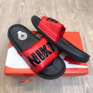Nik.e Offcourt Classic Premium Red Black Flip Flop