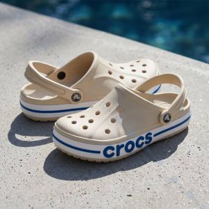 Croccs Bayaband Classic Clog Cream Navy