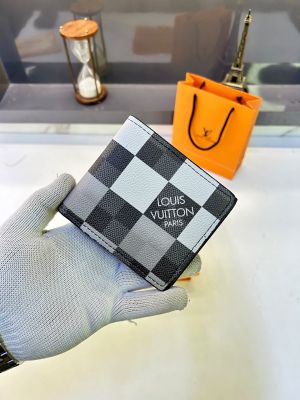 Lv_Loui Grey White Premium Quality Wallet Fa 878
