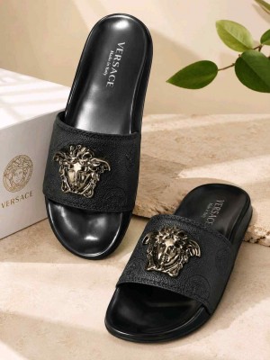 Versace Flip Flop Black Silver 462