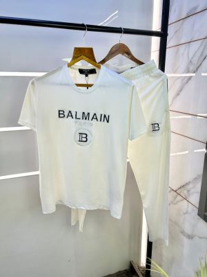 Balmai  Paris White Imported Premium Track Suit With Brand Carry Bag F2573-WH