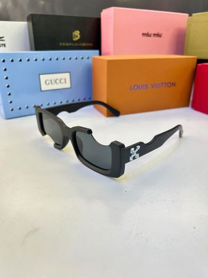 Off_Whit Black Sunglass Premium Quality Fa 1038