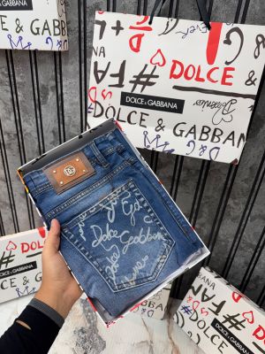 Dolc & Gabbana Light Shade Imported Fabric Back Pocket Design Very Premium Jeans MR411