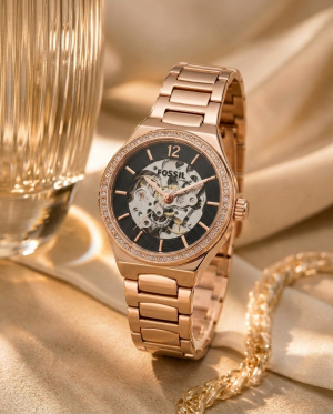 Fossii_l Eevie Automatic Copper-Black