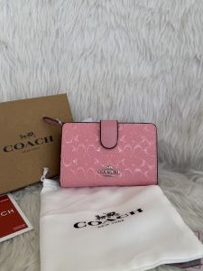 Coacchh A11 Corner Zip Signature Wallet With Original Box DustCover Tags Card Highend Quality