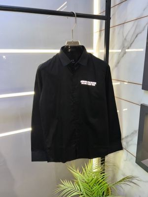 Arma Exchange Reflective Black Premium Shirt With Brand Box Packing And Carry Bag F1375-BL