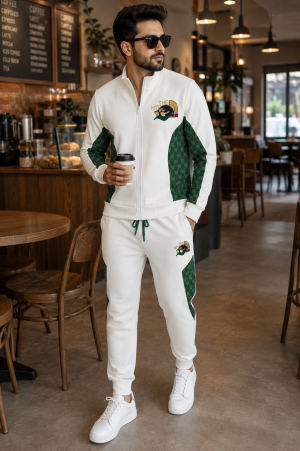 Nor Premium Track Suit White K208-W