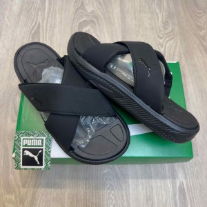Pum.a Softride Seave Cross Strap All Black Slides