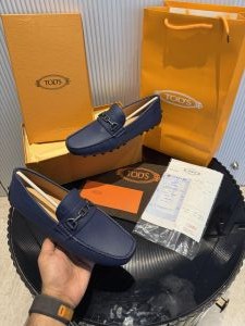 Todds T Buckle Mens Premium Loafer Navy Made in Italy
