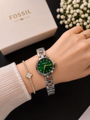 Fossiil Kerrigan Silver Green Dial