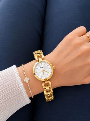 Fossiil Kerrigan Gold White Dial
