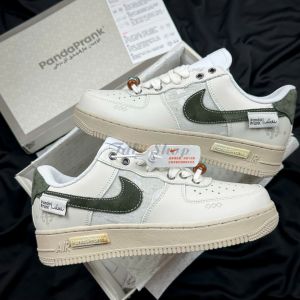 Nikke Airforce 1 Low Panda Prank Moss Green Swoosh