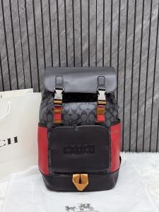 Coacch CB 0581 Black-Red Backpack With Original DustCover & CarryBag