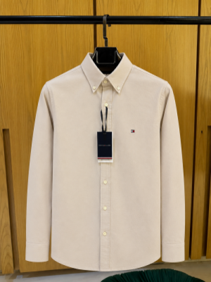 TOM-Y HILFIGER IMPORTED STORE ARTICLE SHIRT LINEN FABRIC