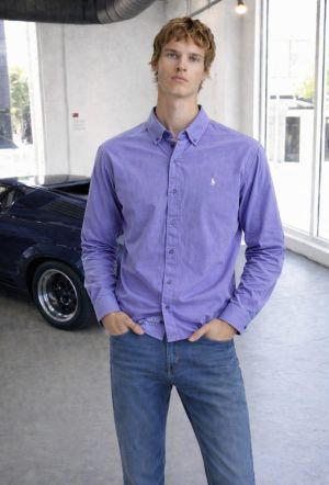 RALP- L-AUREN P-OLO IMPORTED STORE ARTICLE SHIRT leelan fabric