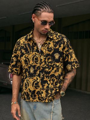 Versace Borroco Signature Half Shirts