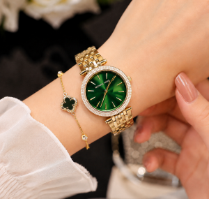 Michael l Kors Darci Gold Green Dial