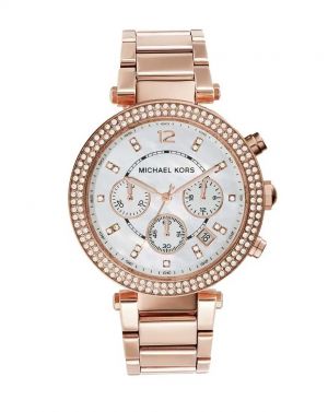 Michael l Kors Parker Rosegold White Dial