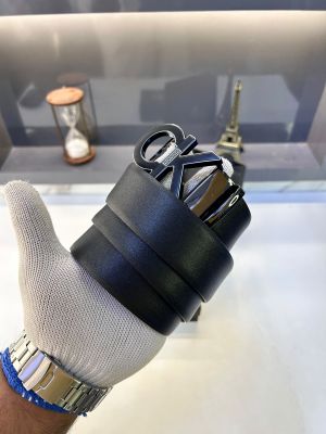 Ck_Calvi Black Glossy Premium Quality Belt Fa 923